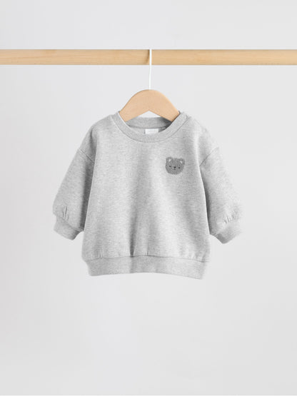 Grey Bear Baby Sweatshirt and Joggers Set (0mths-2yrs) image 3