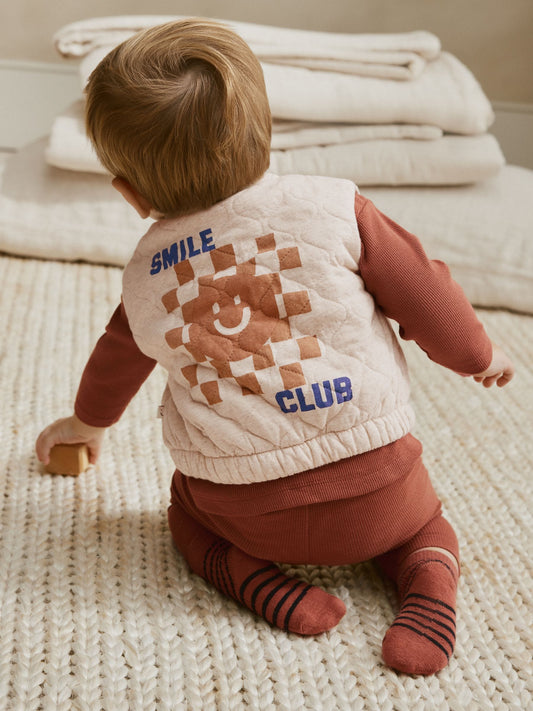 Neutral Faces Baby Gilet Top and Leggings Set (0mths-2yrs) image 1