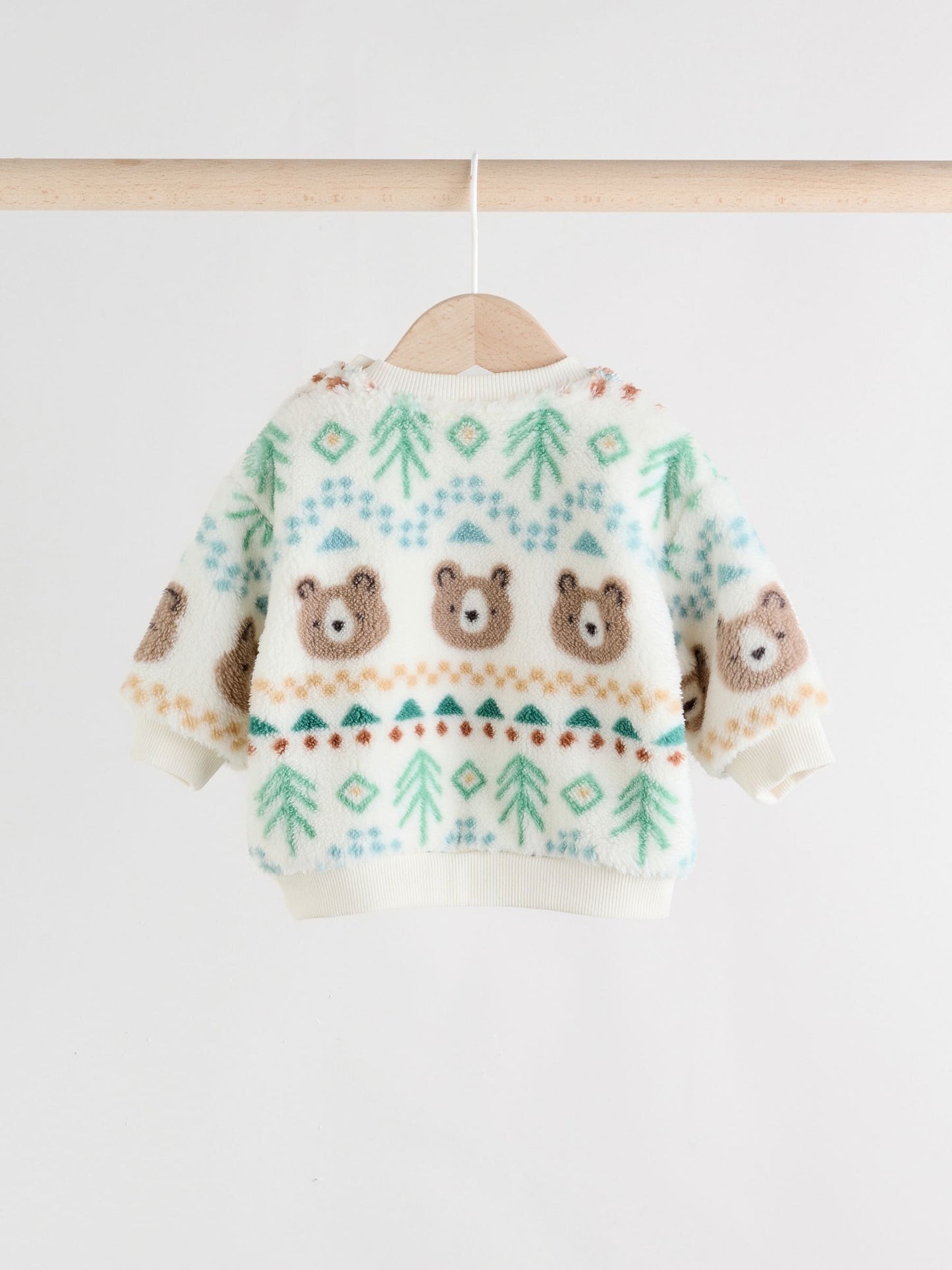 Green Bear Fairisle Baby Fleece Top and Joggers Set (0mths-2yrs)