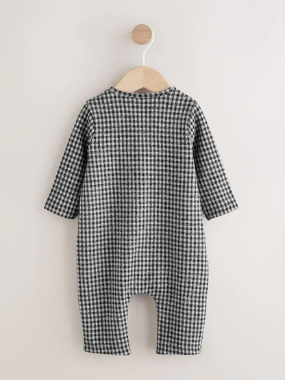Black White Check Baby Romper (0mths-2yrs)