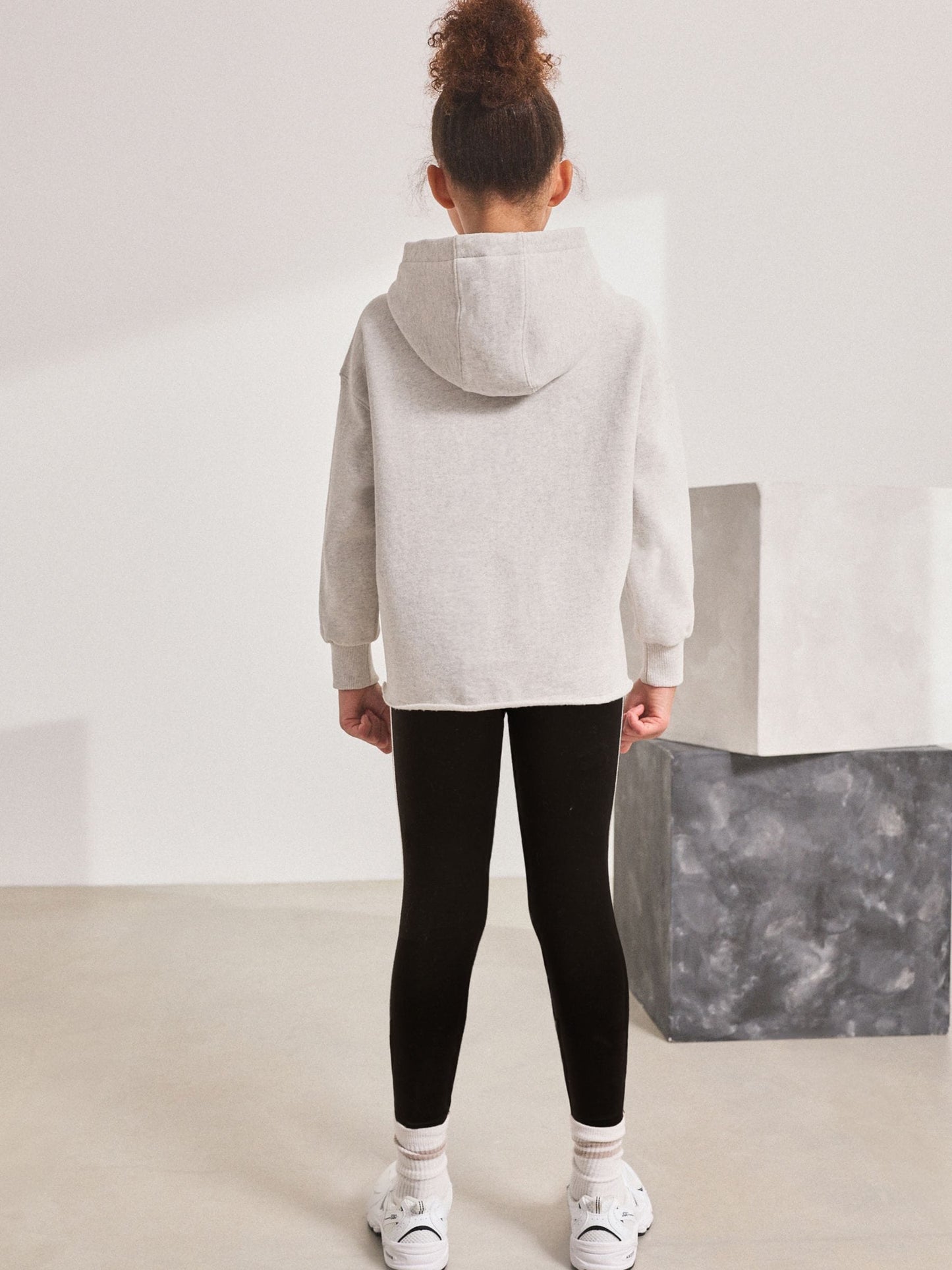 Grey Slogan Hoodie And Leggings Set (3-16yrs)