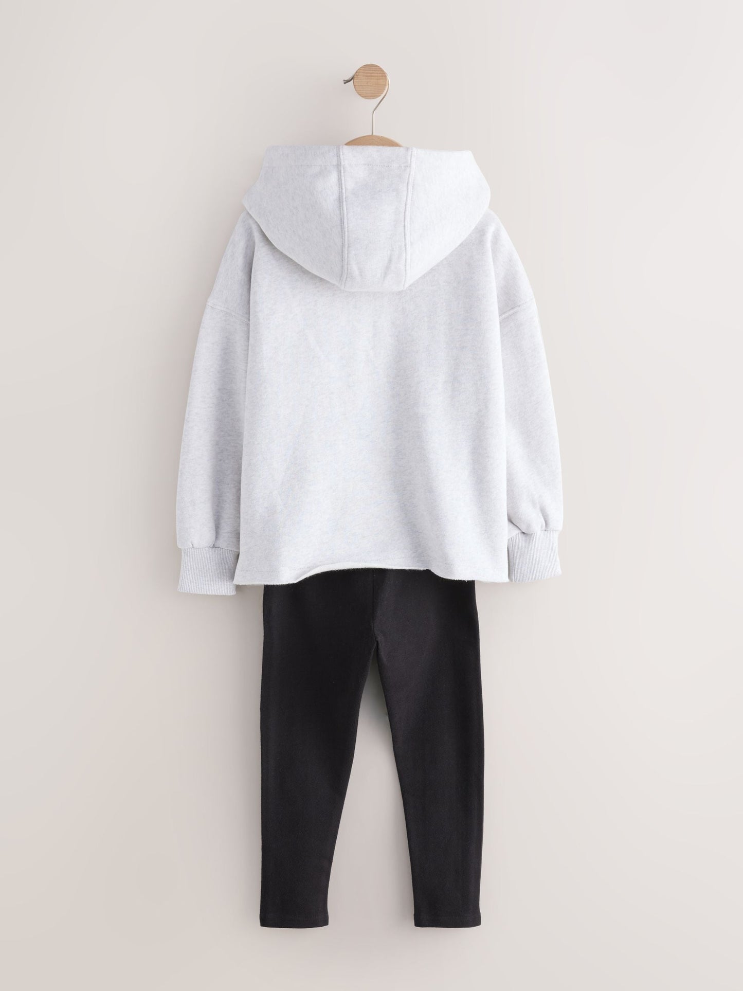 Grey Slogan Hoodie And Leggings Set (3-16yrs)
