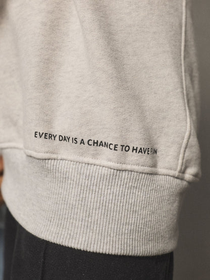 Grey/Ecru Contrast Hoodie (3-16yrs)