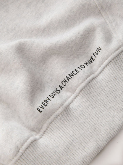 Grey/Ecru Contrast Hoodie (3-16yrs)