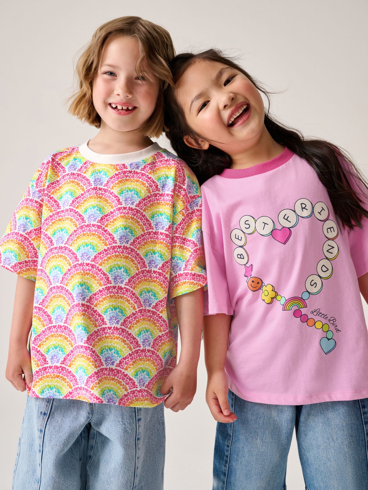 Dsiney Kidz - Little Bird by Jools Oliver Pink Short Sleeve Colourful T-Shirts 2 Pack image 1