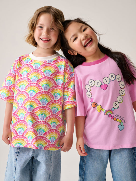 Dsiney Kidz - Little Bird by Jools Oliver Pink Short Sleeve Colourful T-Shirts 2 Pack image 1