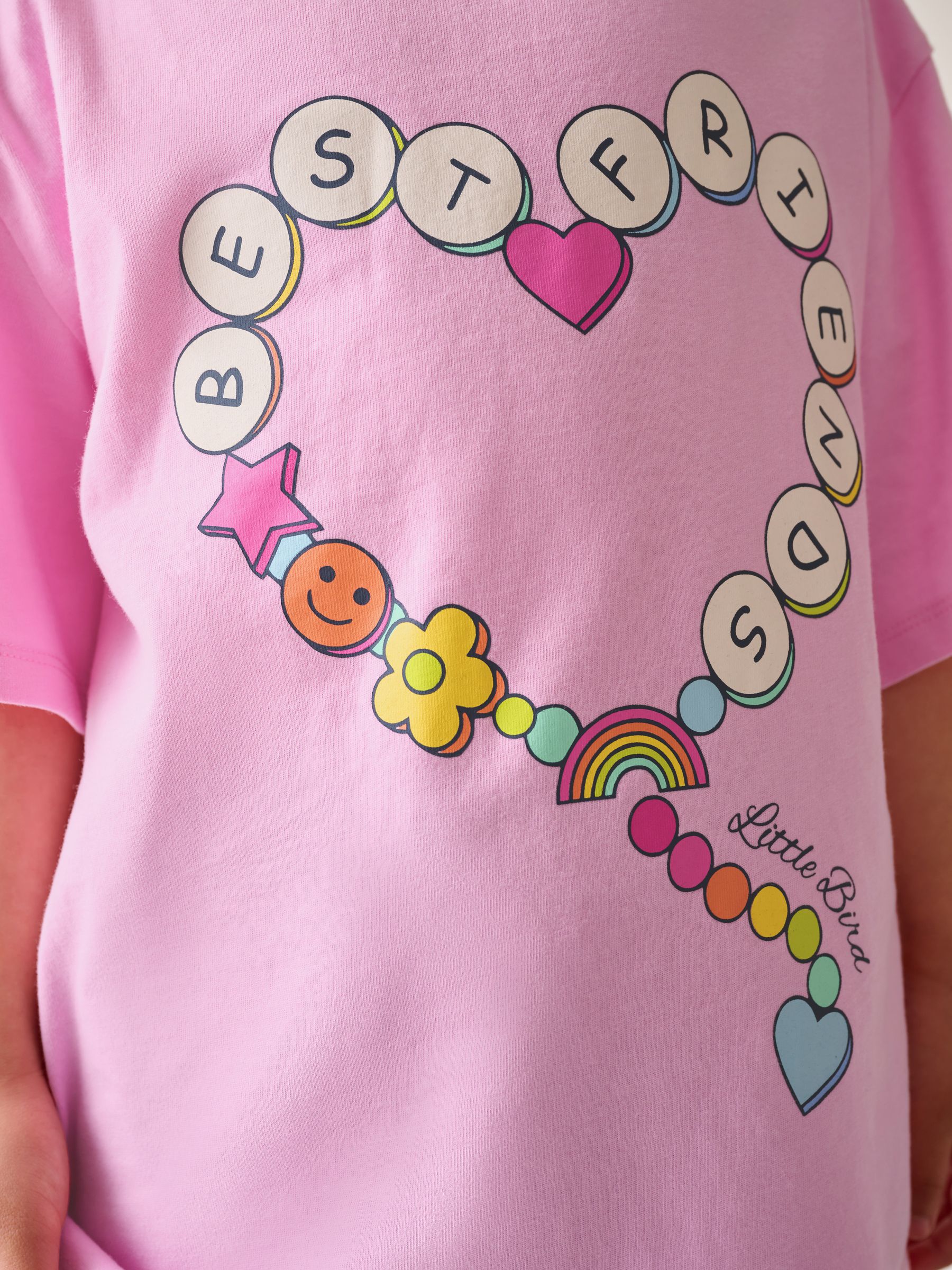 Dsiney Kidz - Little Bird by Jools Oliver Pink Short Sleeve Colourful T-Shirts 2 Pack image 10
