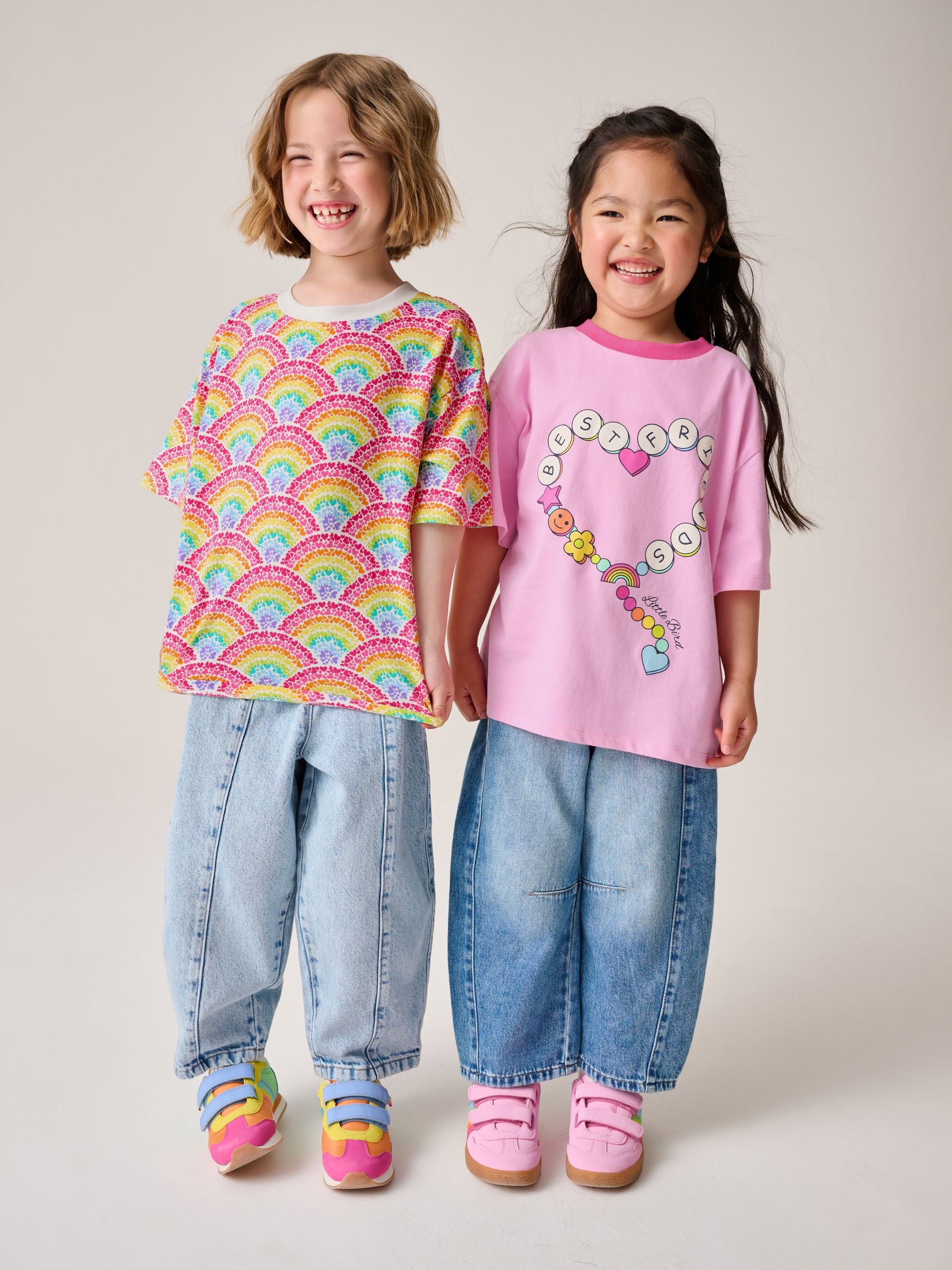 Dsiney Kidz - Little Bird by Jools Oliver Pink Short Sleeve Colourful T-Shirts 2 Pack image 2