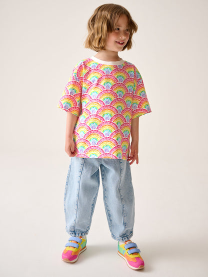 Dsiney Kidz - Little Bird by Jools Oliver Pink Short Sleeve Colourful T-Shirts 2 Pack image 4