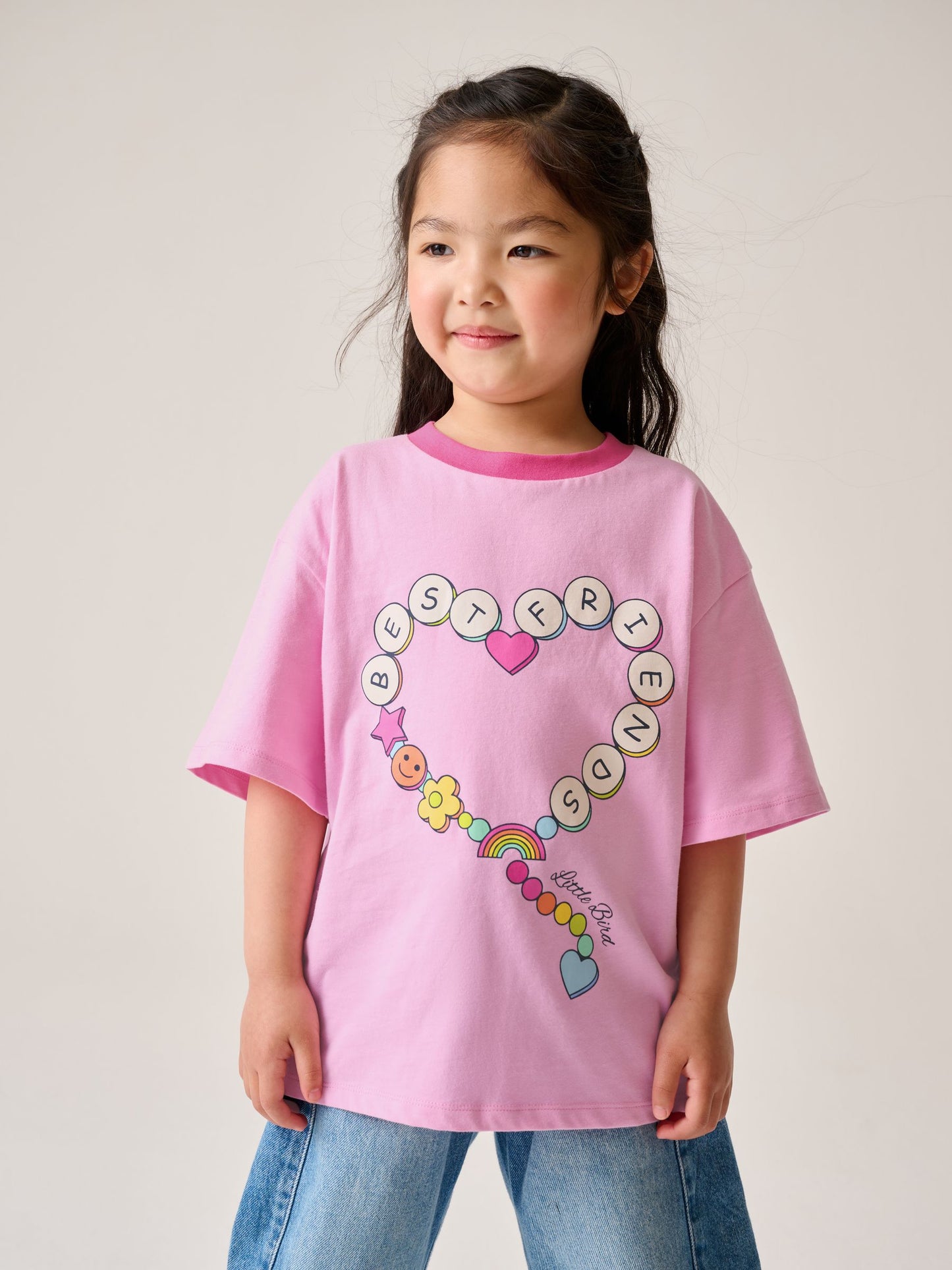 Dsiney Kidz - Little Bird by Jools Oliver Pink Short Sleeve Colourful T-Shirts 2 Pack image 7