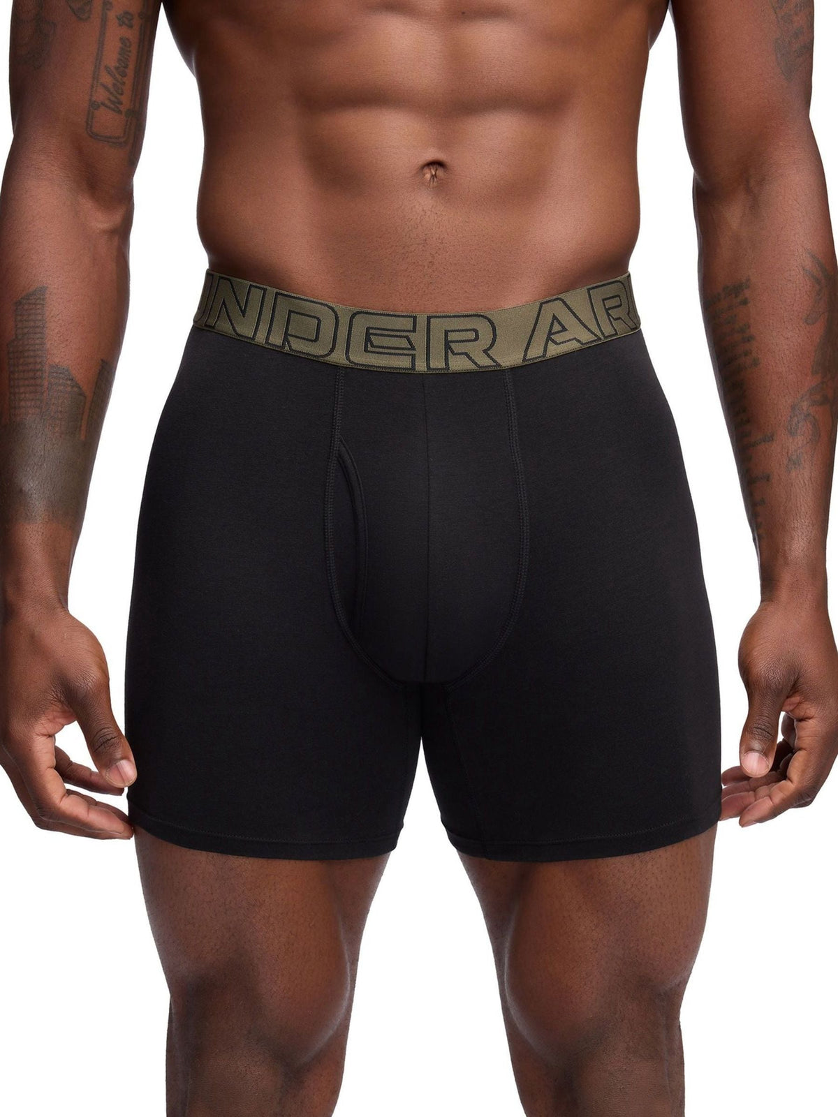 Dsiney Kidz - Under Armour Black chrome Cotton Blend Performance Tech 6in Boxers 3 Pack image 2
