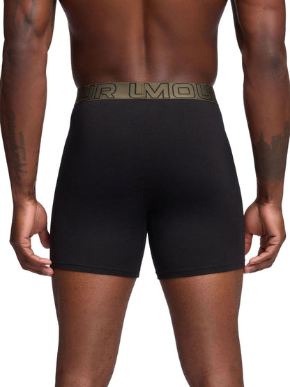 Dsiney Kidz - Under Armour Black chrome Cotton Blend Performance Tech 6in Boxers 3 Pack image 3