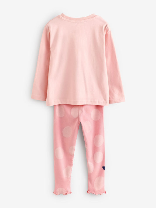 Character Pink Bluey And Bingo Long Sleeve Top And Leggings Set image 2