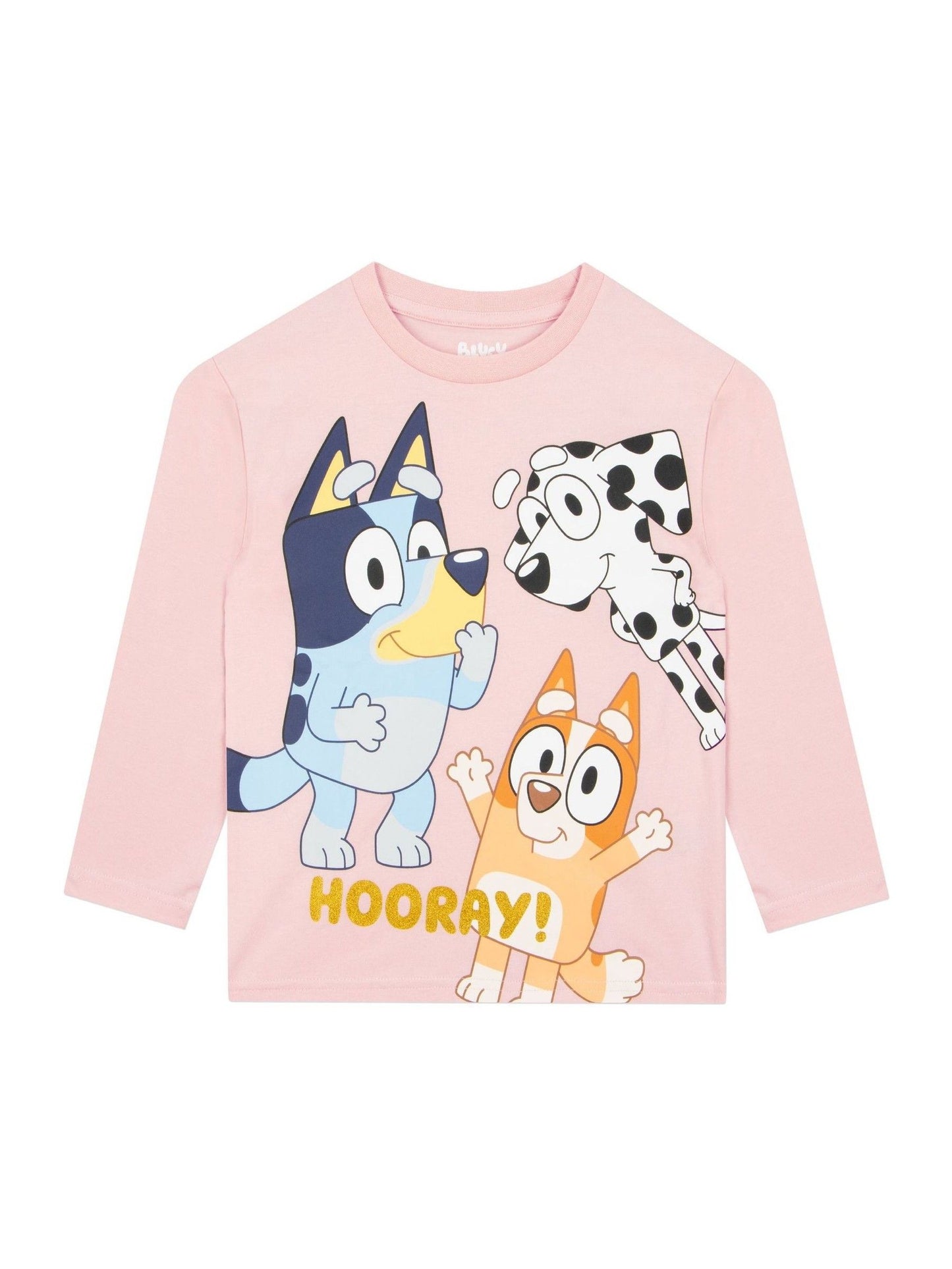 Character Pink Bluey And Bingo Long Sleeve Top And Leggings Set image 3