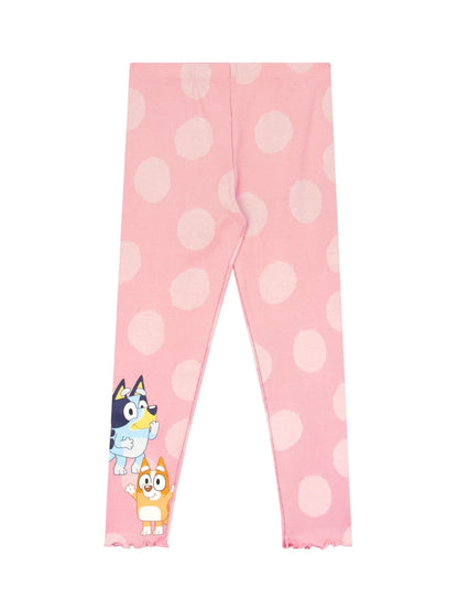 Character Pink Bluey And Bingo Long Sleeve Top And Leggings Set image 4