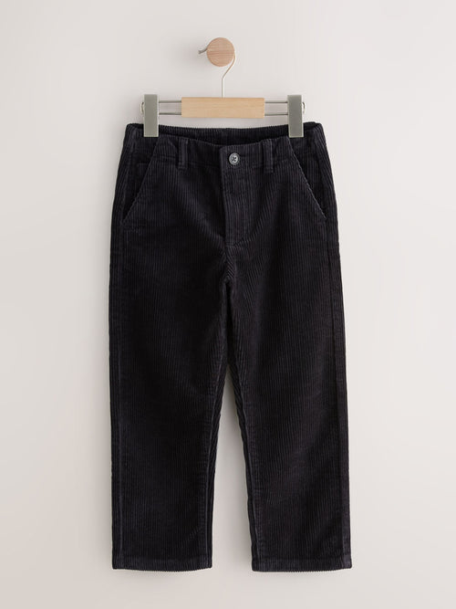Navy Regular Fit Premium Corduroy Trousers (3-16yrs) image 1