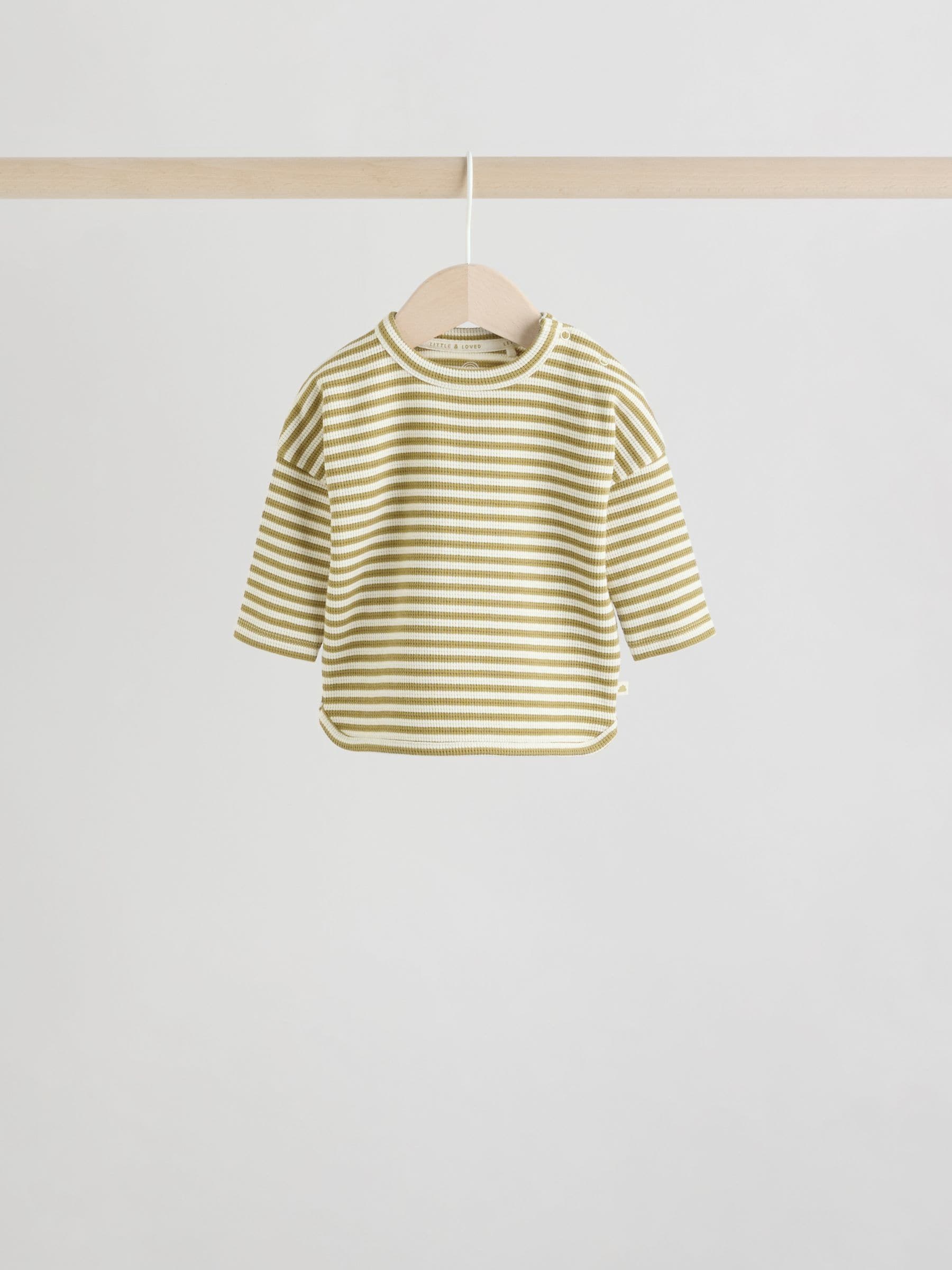 Yellow/Pink/Blue Baby Jersey Tops and Leggings Set 6 Piece (0mths-2yrs) image 3