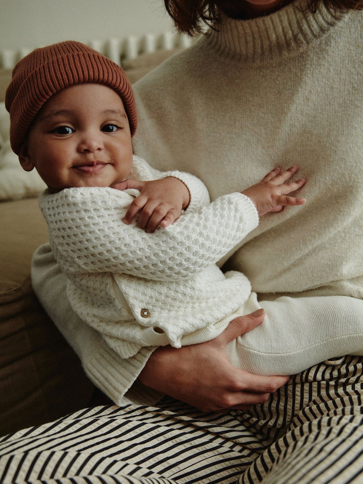 White Knitted Jumper And Trouser Baby Set (0mths-2yrs) image 4