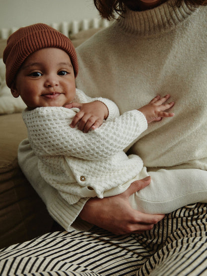 White Knitted Jumper And Trouser Baby Set (0mths-2yrs) image 4