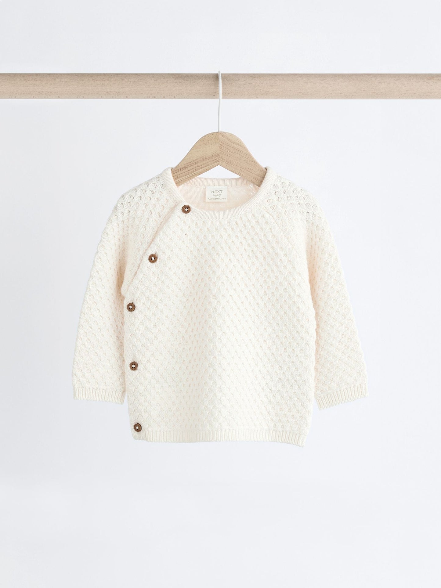 White Knitted Jumper And Trouser Baby Set (0mths-2yrs) image 6