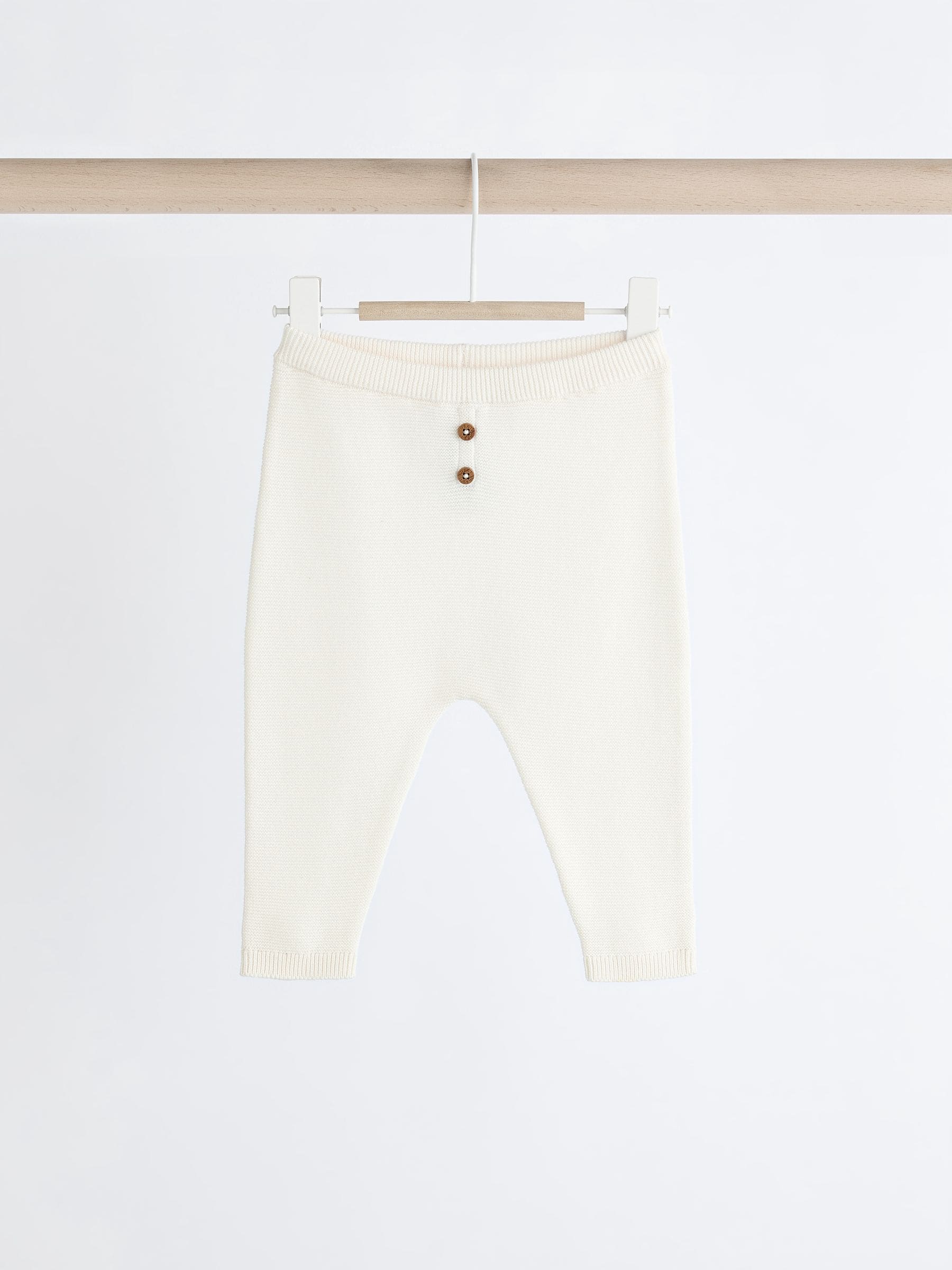 White Knitted Jumper And Trouser Baby Set (0mths-2yrs) image 7