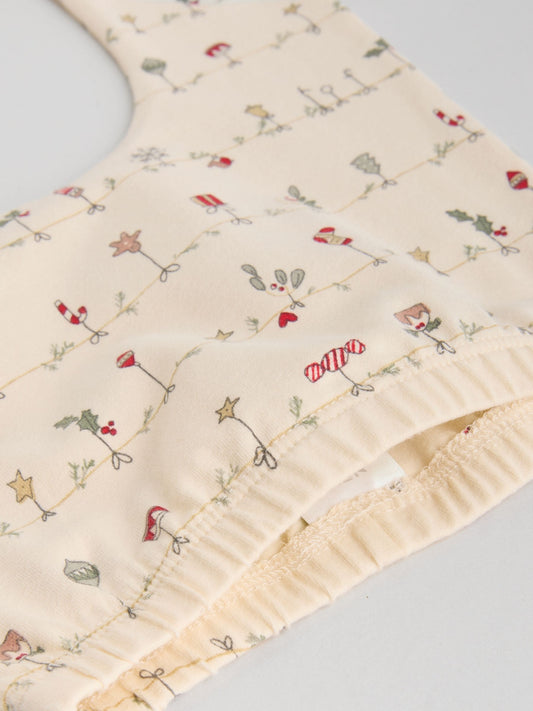 Cream My First Baby Christmas T-Shirt and Leggings Set (0-18mths) image 3