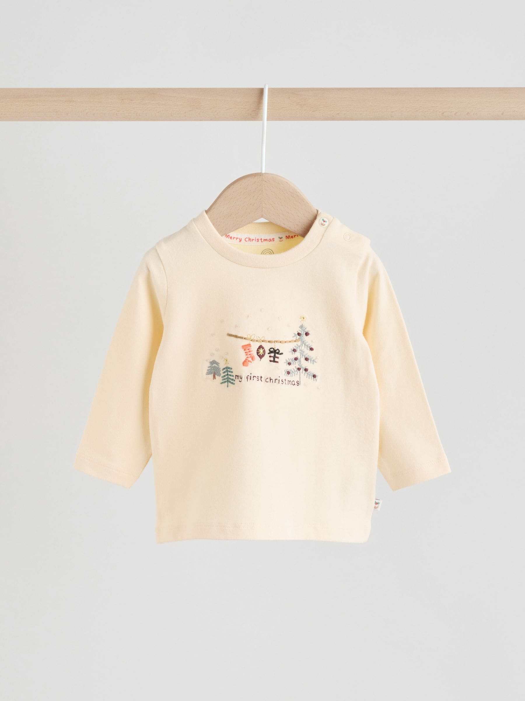 Dsiney Kidz - Cream My First Baby Christmas T-Shirt and Leggings Set (0-18mths) image 3
