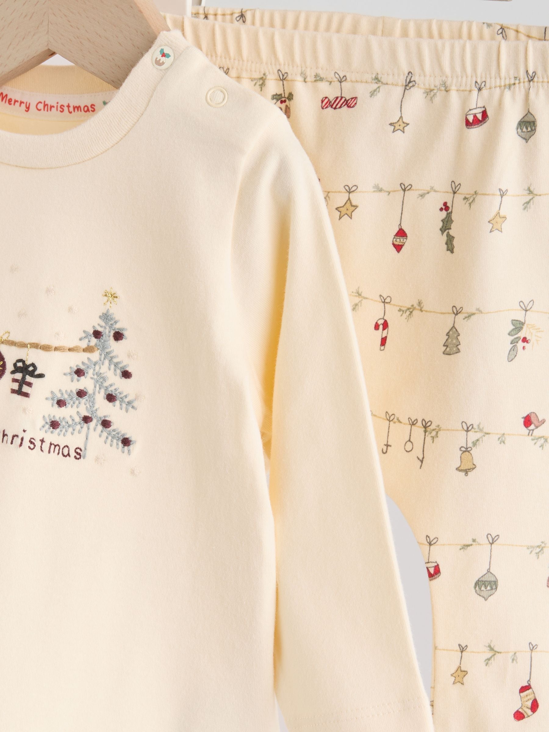 Dsiney Kidz - Cream My First Baby Christmas T-Shirt and Leggings Set (0-18mths) image 7