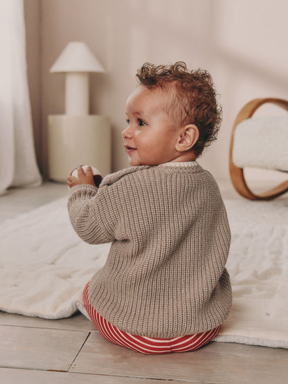 Knitted Santa Christmas Baby Jumper and Legging Set (0mths-2yrs)