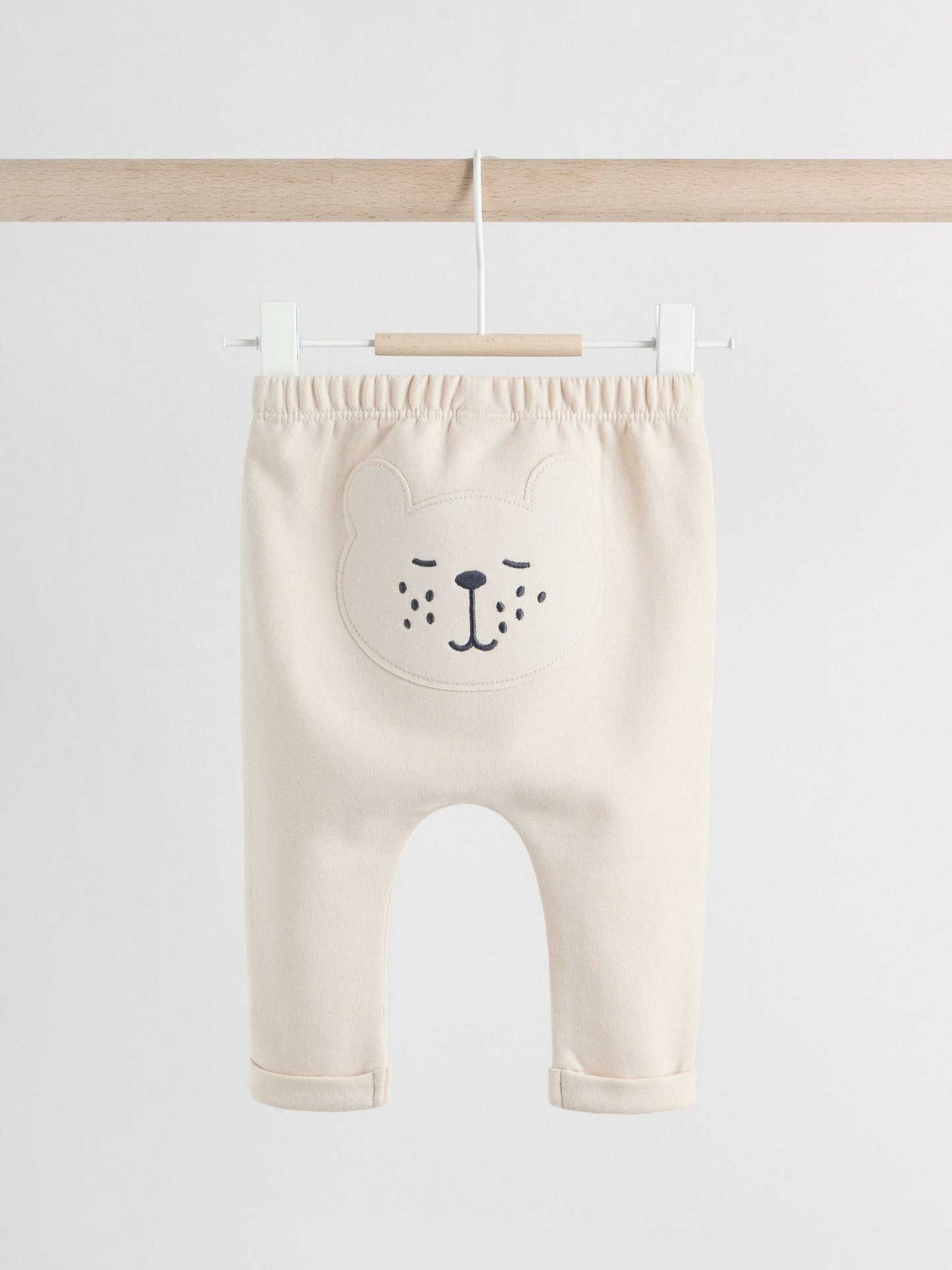 Neutral Bear Baby 100% Cotton Leggings 2 Pack (0mths-2yrs) image 4