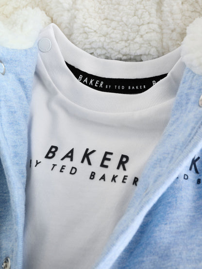 Baker by Ted Baker Quilted Jacket T-Shirt and Trousers Set