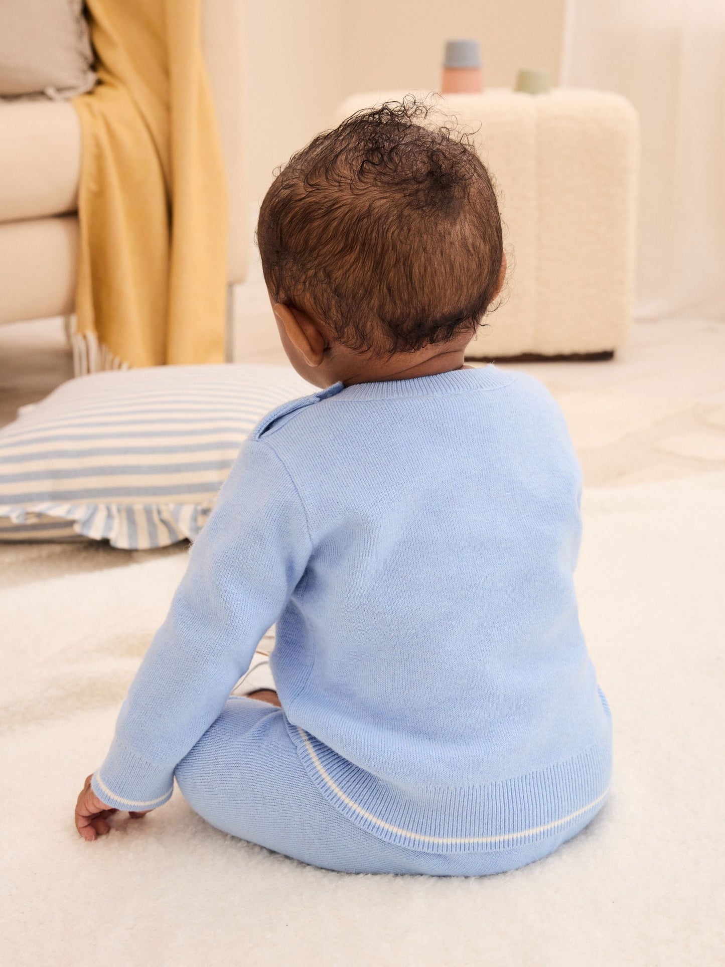 Dsiney Kidz - Baker by Ted Baker Blue Knit Knitted Top and Joggers Set image 2