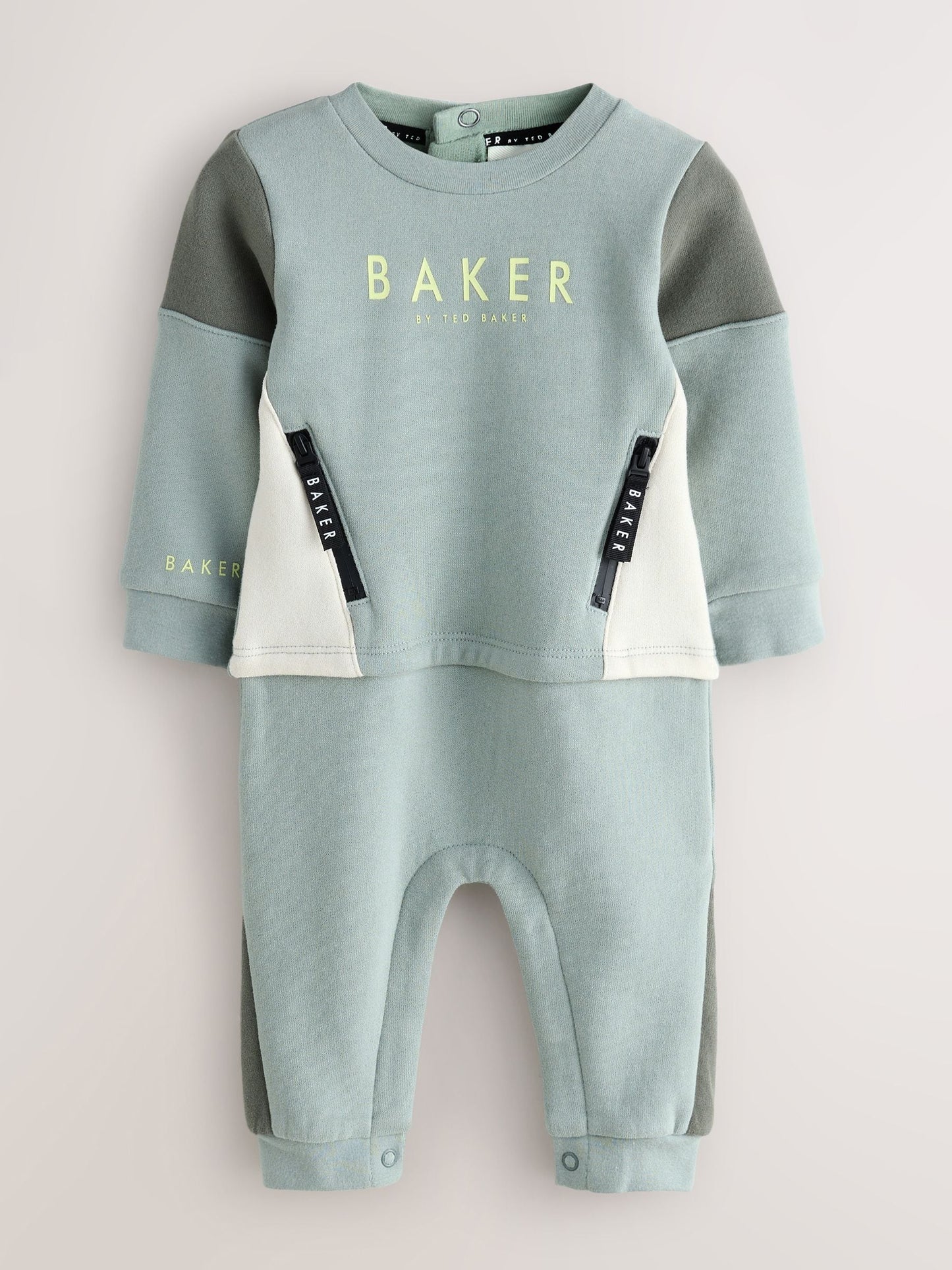 Baker by Ted Baker Green Mockable Rompersuit image 1