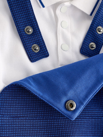 Baker by Ted Baker Navy Dungarees and Polo Shirt Set