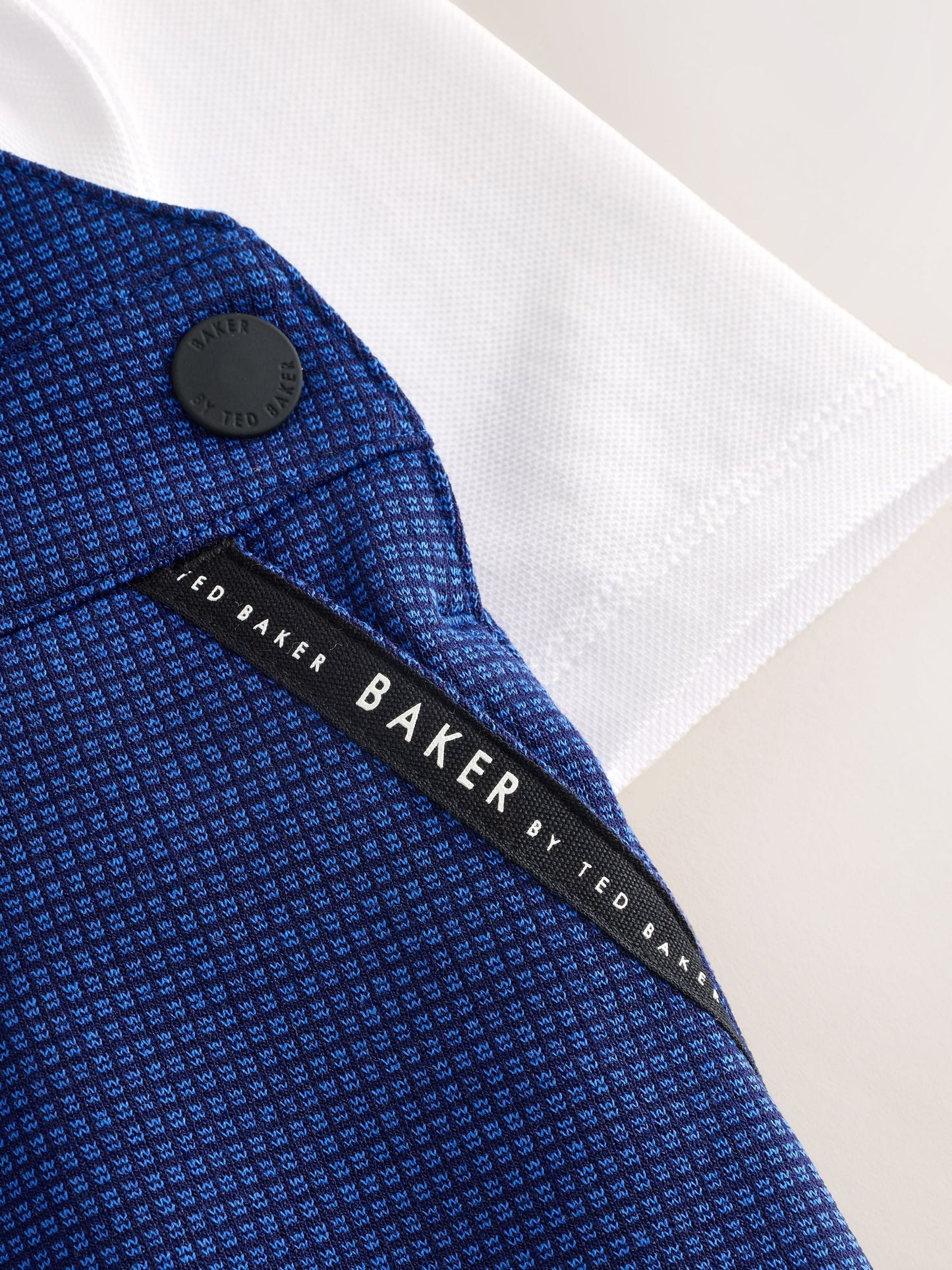 Baker by Ted Baker Navy Dungarees and Polo Shirt Set