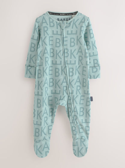 Baker by Ted Baker 3 Pack Sleepsuits image 2