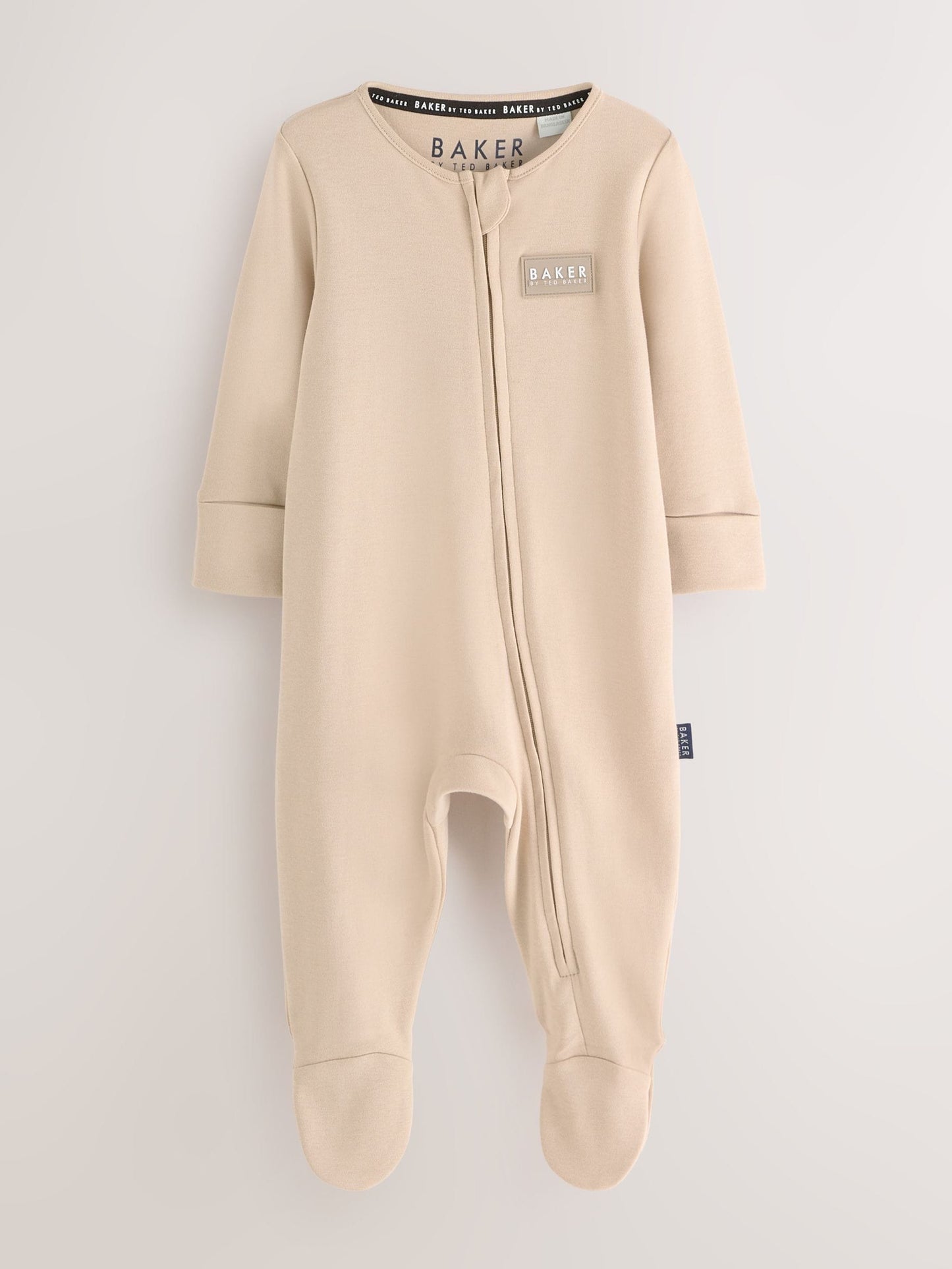 Baker by Ted Baker Grey/Green/Stone Baker by Ted Baker 3 Pack Sleepsuits image 4