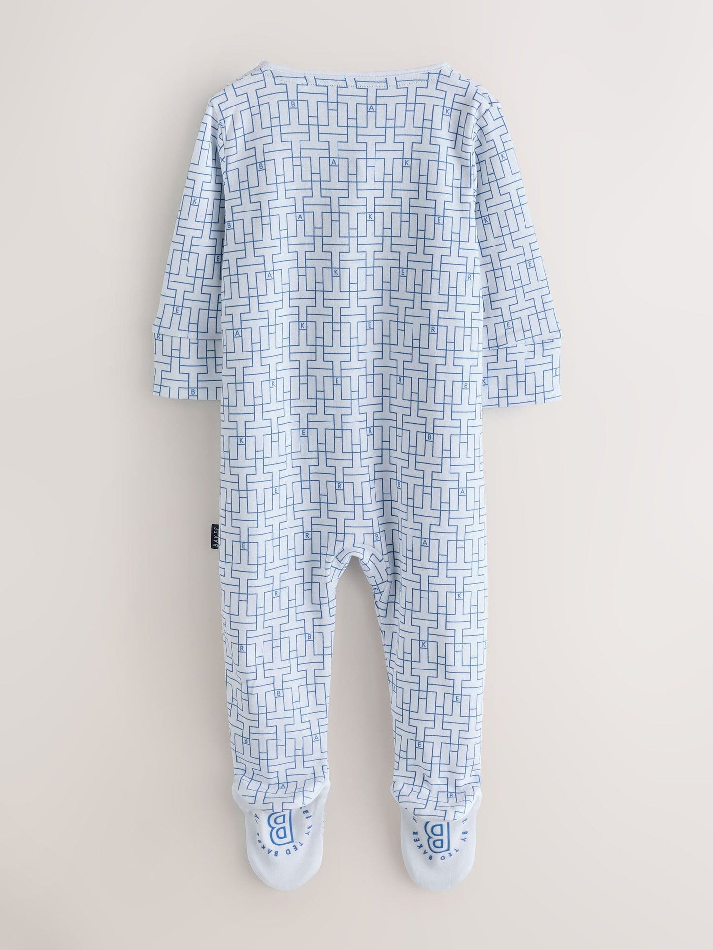 Baker by Ted Baker Navy/Blue Baker by Ted Baker 3 Pack Sleepsuits image 5