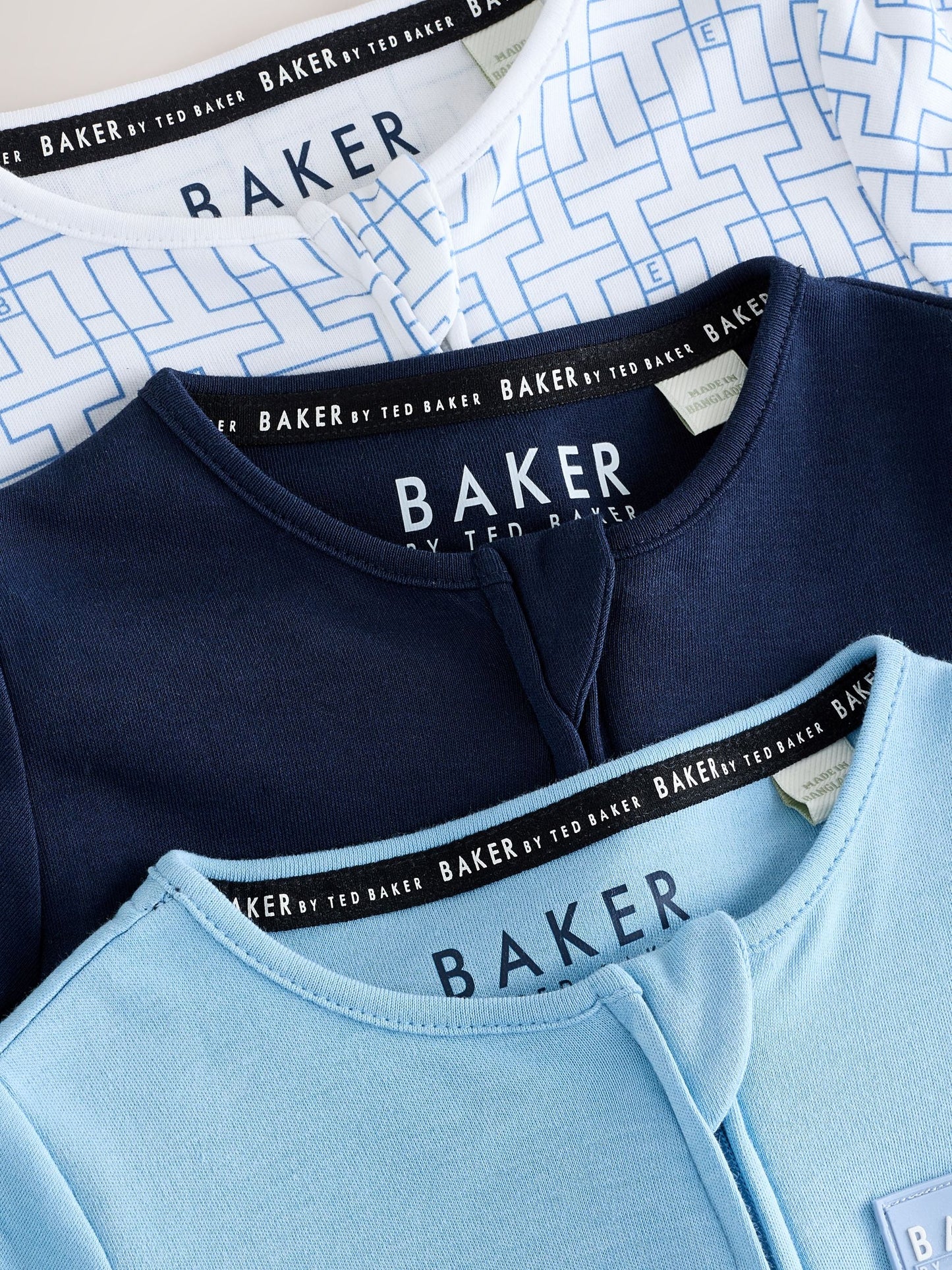 Baker by Ted Baker 3 Pack Sleepsuits