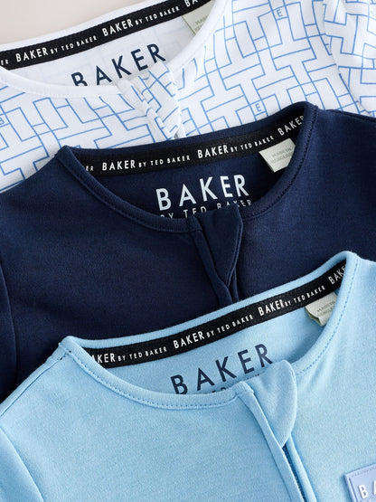 Baker by Ted Baker 3 Pack Sleepsuits