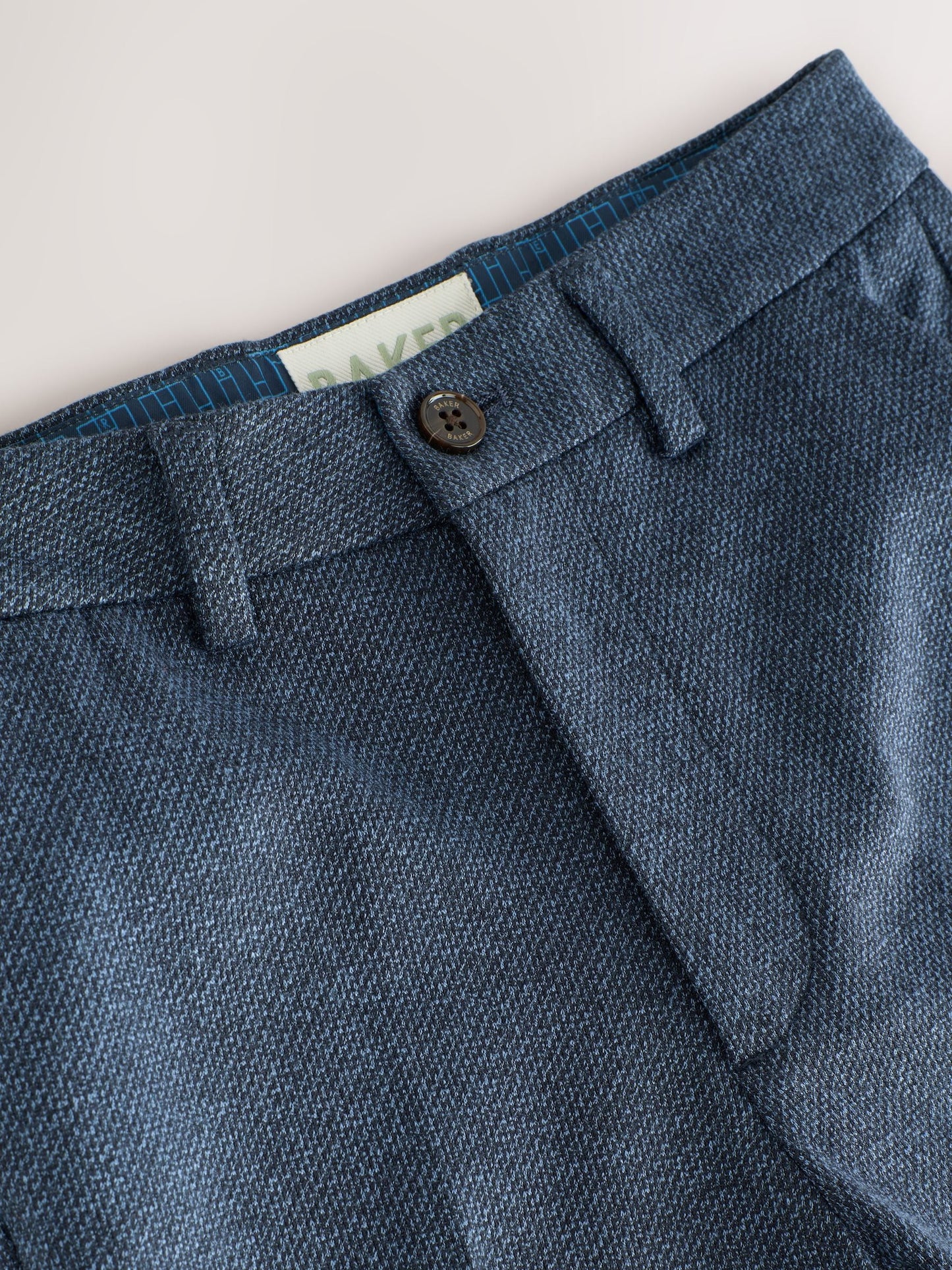 Baker by Ted Baker Blue Jersey Suit Trousers image 5