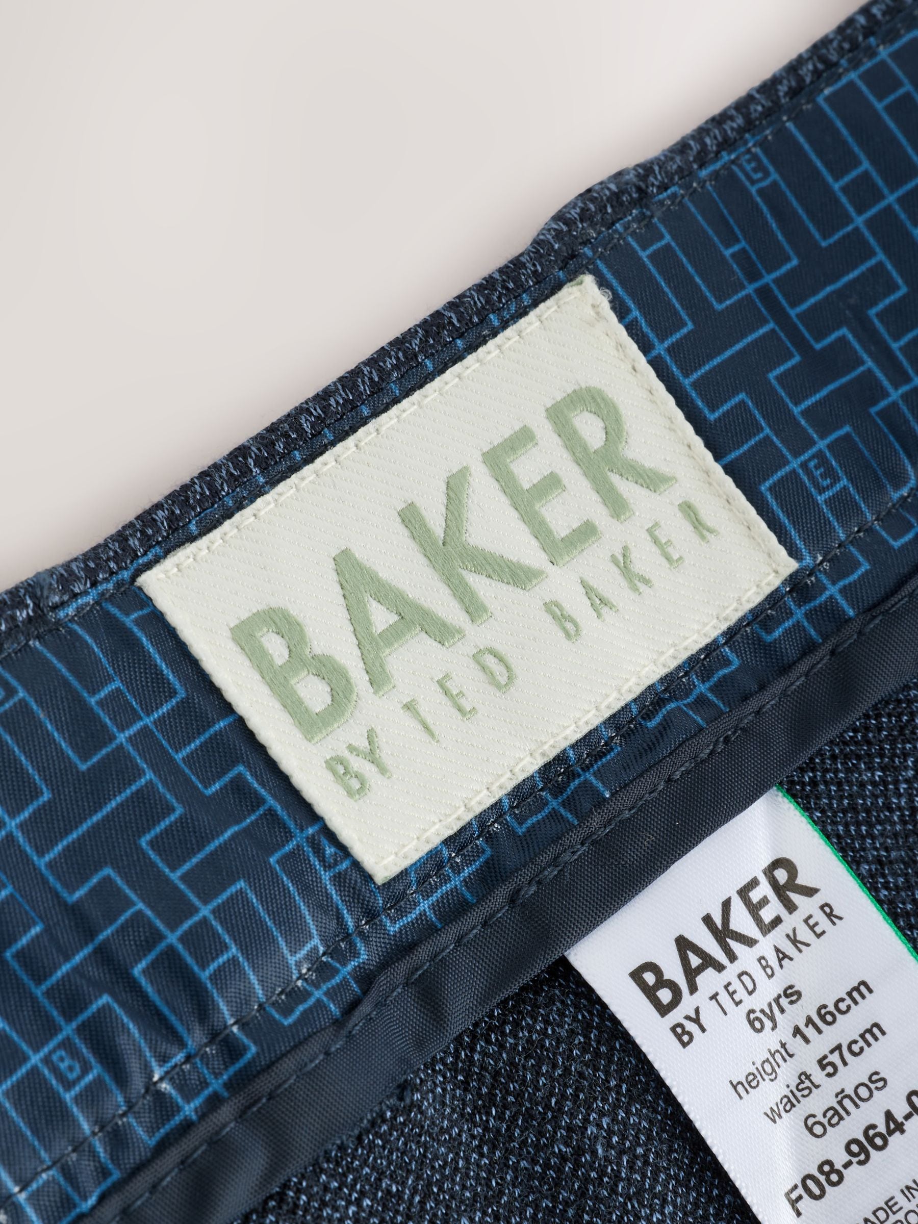 Baker by Ted Baker Blue Jersey Suit Trousers image 7