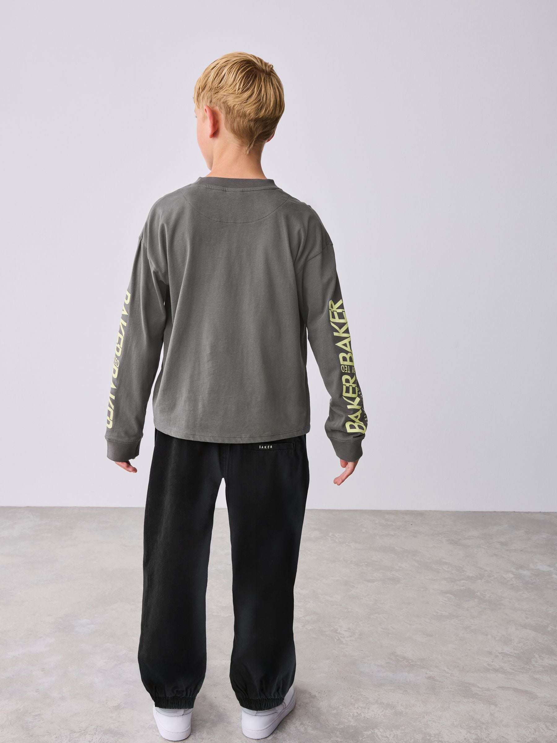 Baker by Ted Baker Multi Long Sleeve T-Shirt and Cargo Trousers Set image 5