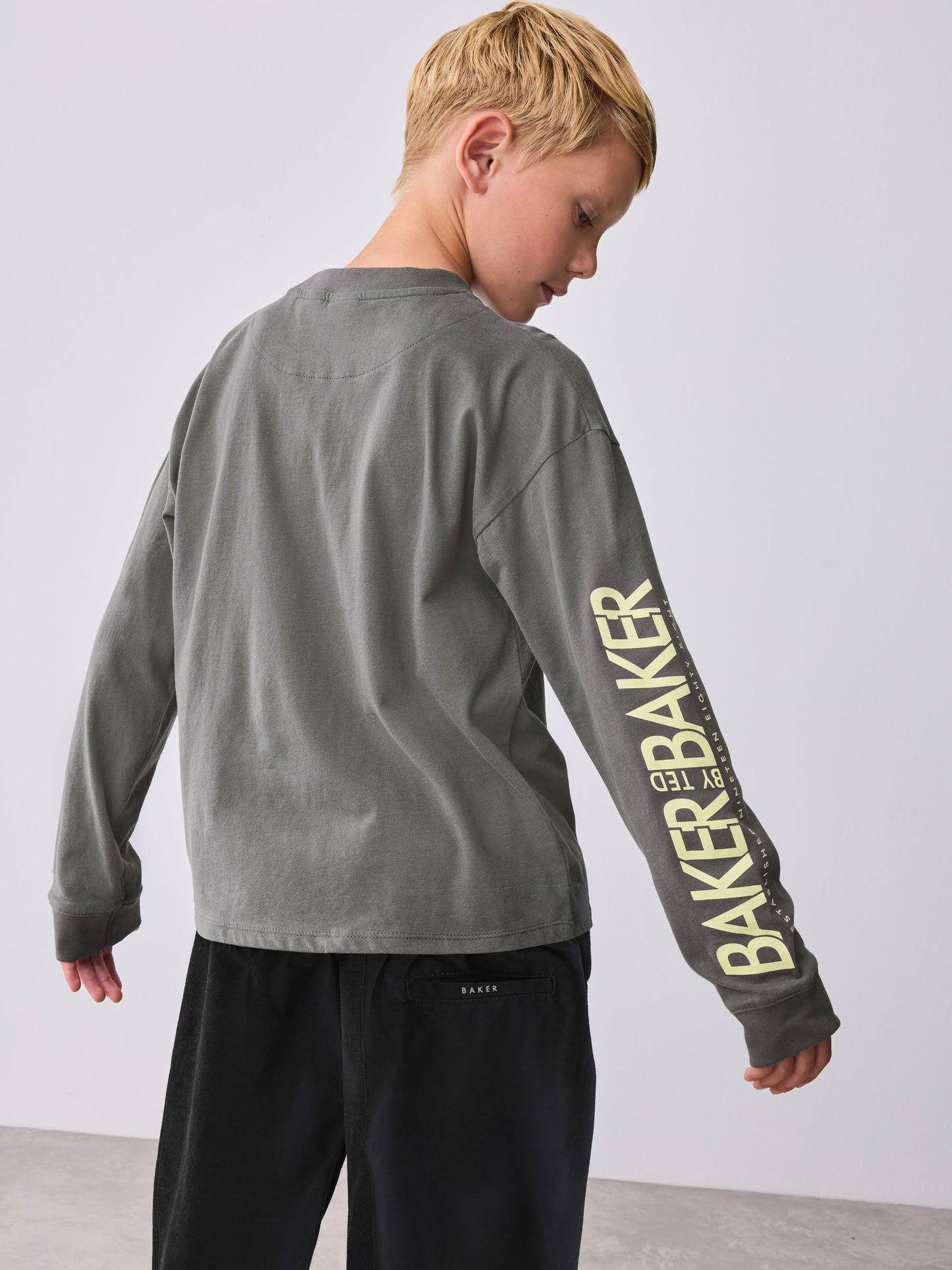 Baker by Ted Baker Multi Long Sleeve T-Shirt and Cargo Trousers Set image 6