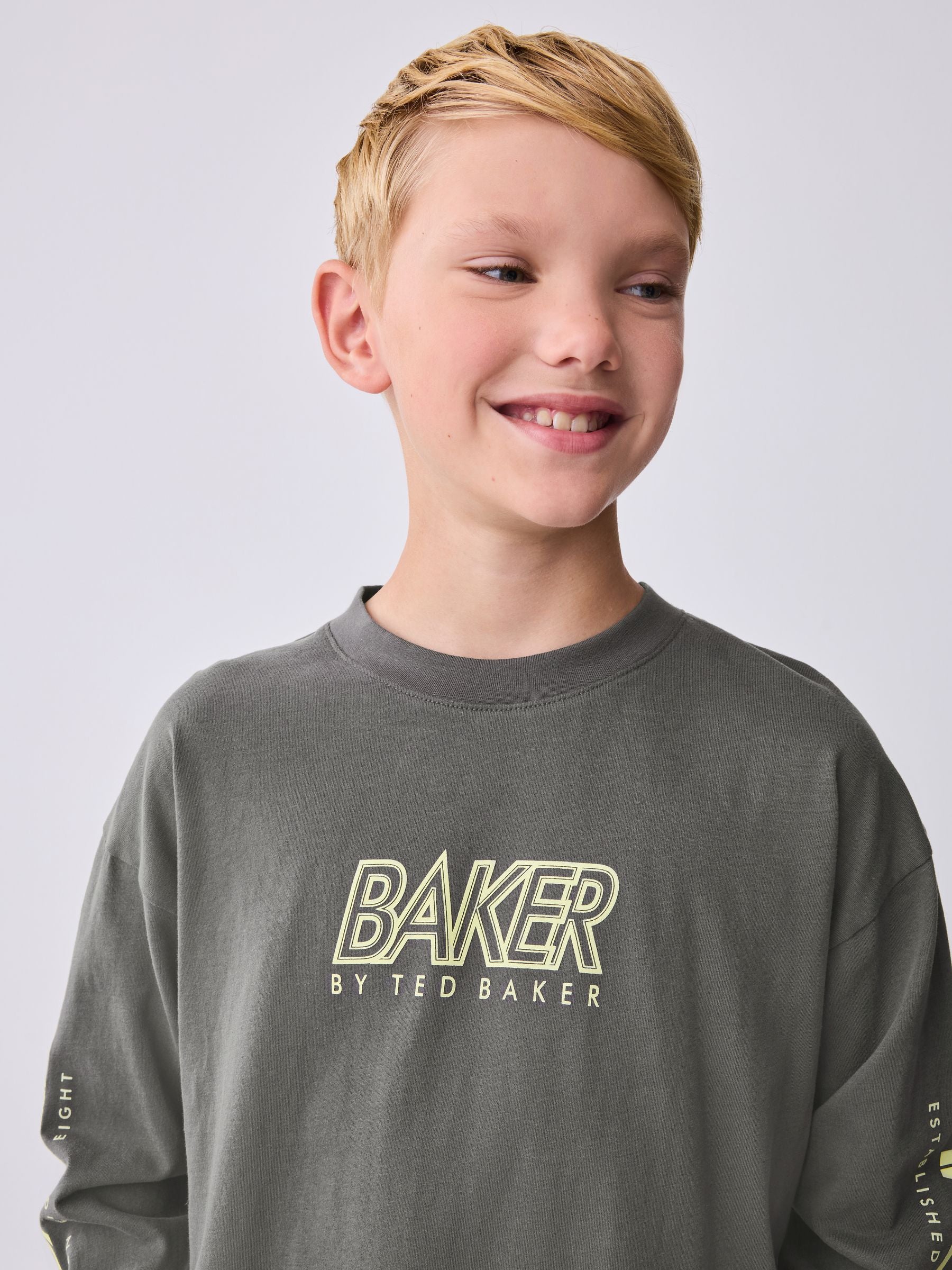 Baker by Ted Baker Multi Long Sleeve T-Shirt and Cargo Trousers Set image 7