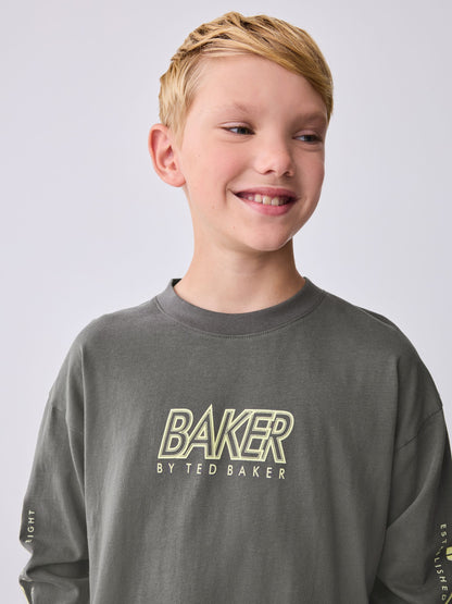Baker by Ted Baker Multi Long Sleeve T-Shirt and Cargo Trousers Set image 7