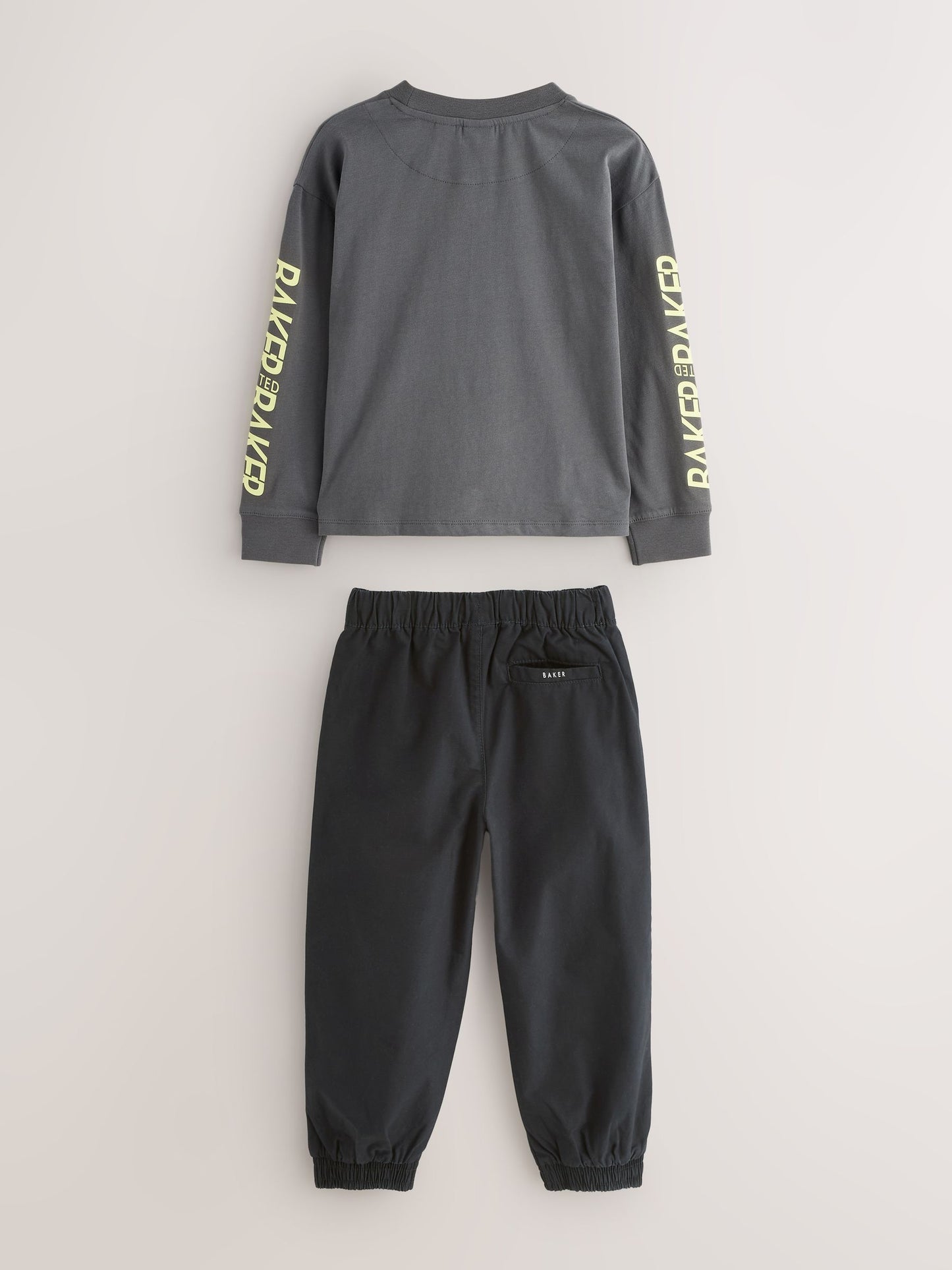 Baker by Ted Baker Multi Long Sleeve T-Shirt and Cargo Trousers Set image 9
