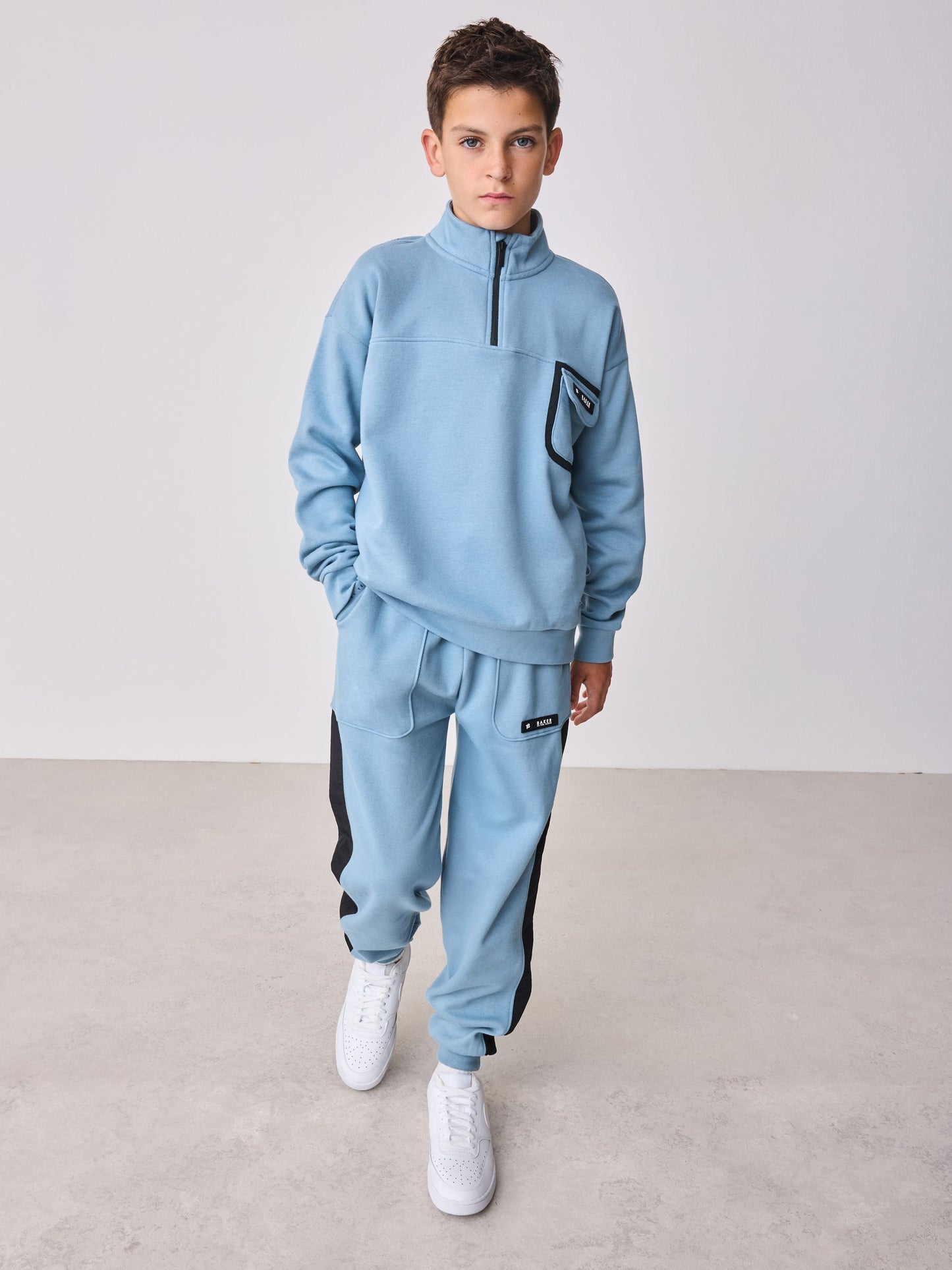Baker by Ted Baker Funnel Zip Neck Sweatshirt and Joggers Set image 3