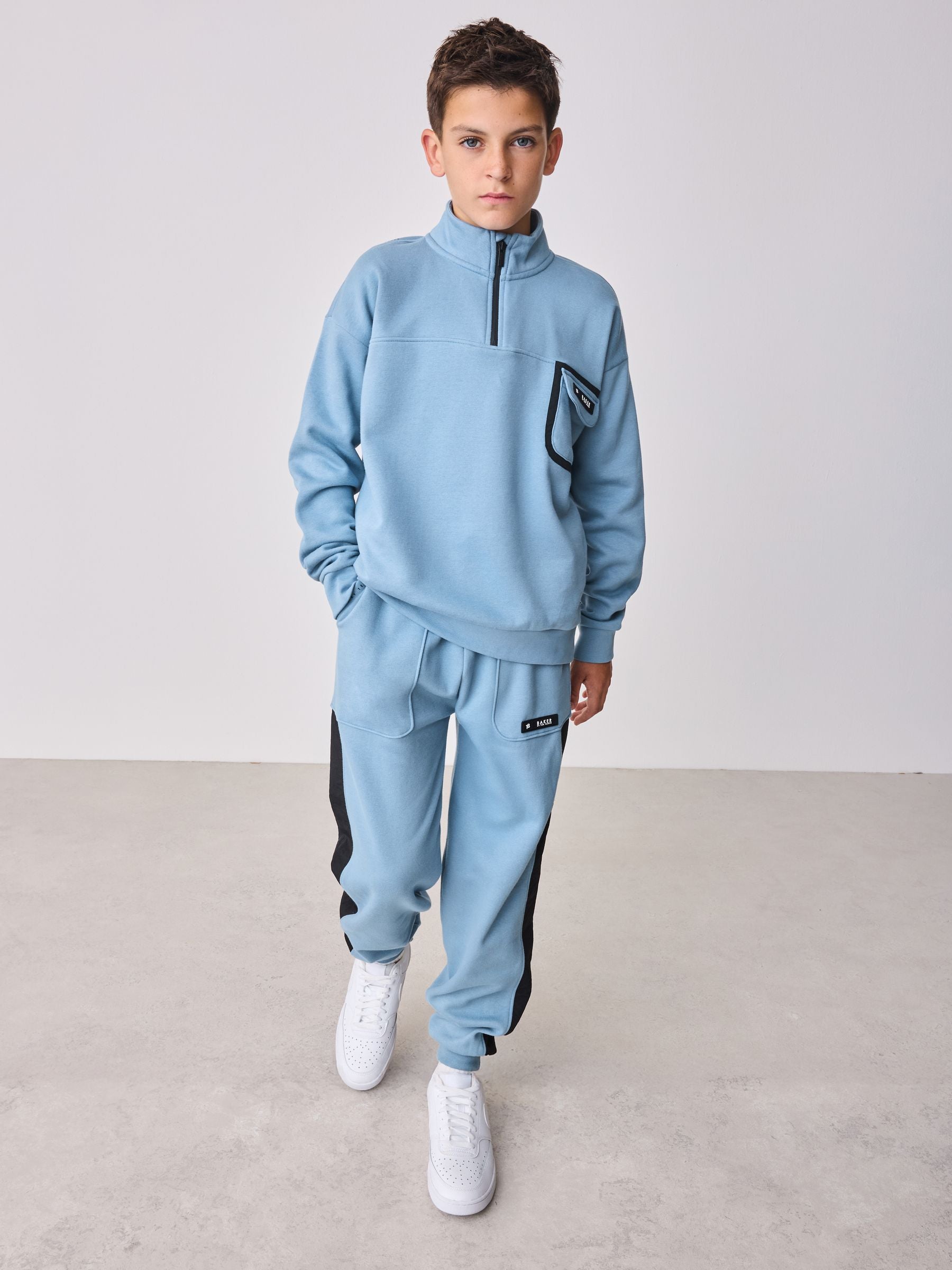 Baker by Ted Baker Funnel Zip Neck Sweatshirt and Joggers Set image 3
