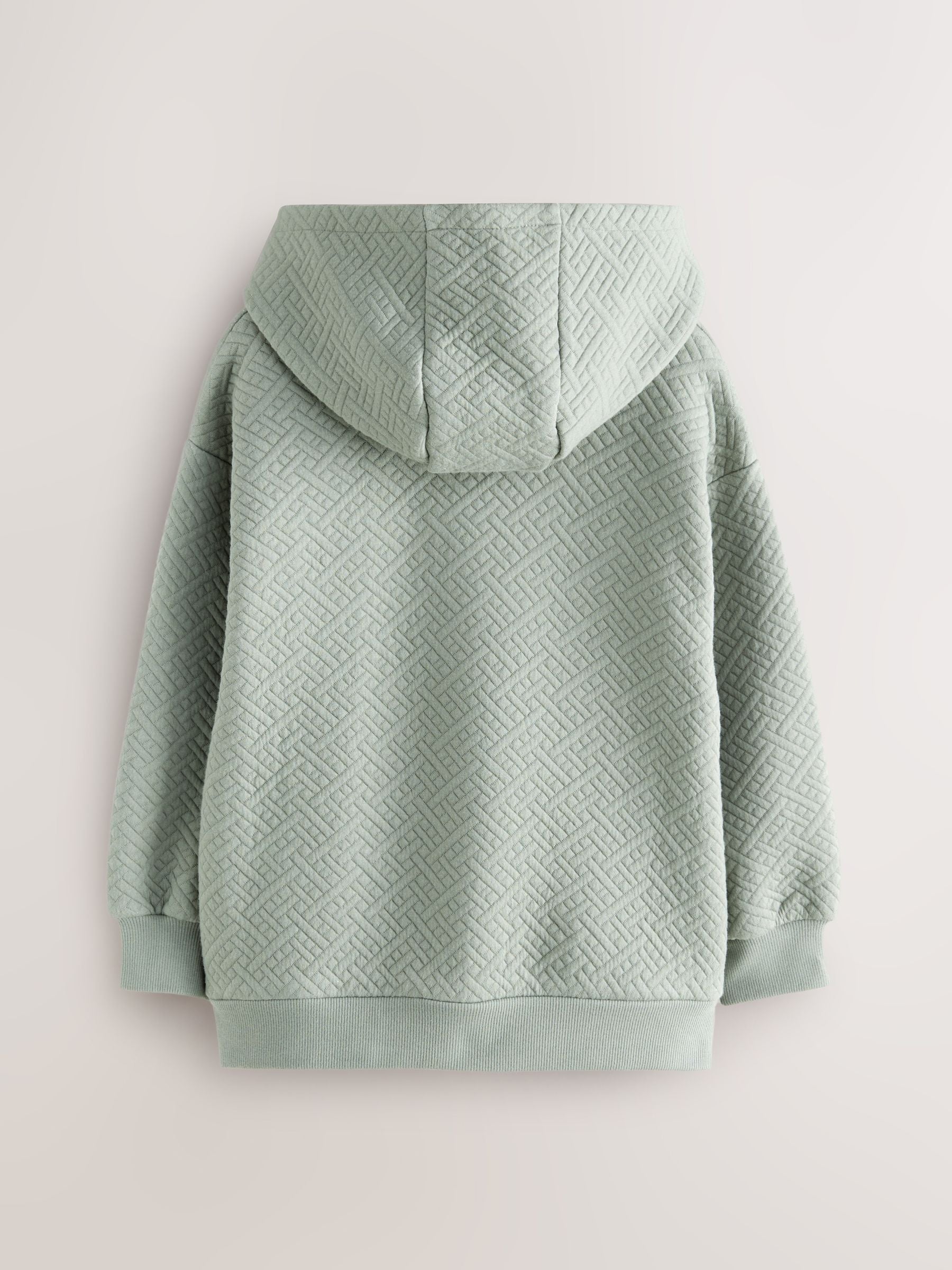 Baker by Ted Baker Green Oversized Textured Hoodie image 6